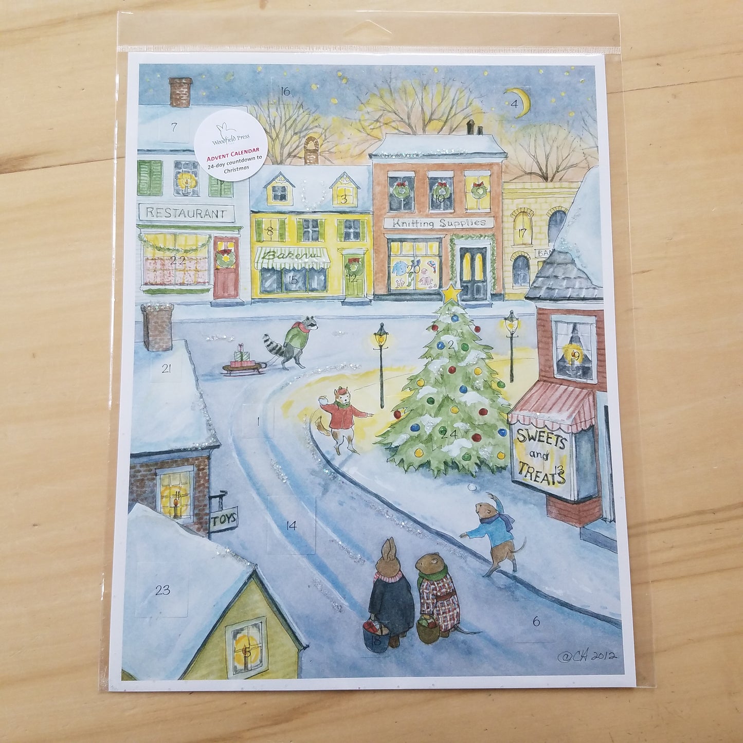 Town - Advent Calendar by Woodfield Press