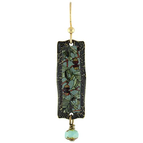 Leaves & Acorns earrings and Necklace by Earth Dreams Jewelry