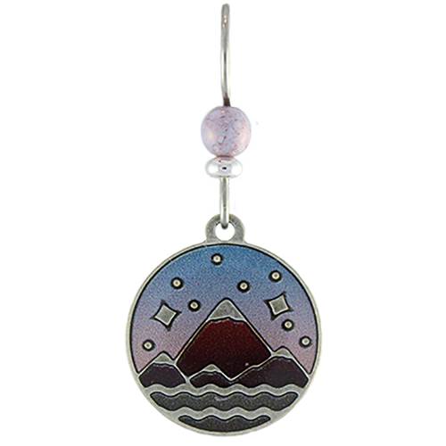 Mountains Majesty (Silver) Earrings and 18in Necklace by Earth Dreams Jewelry