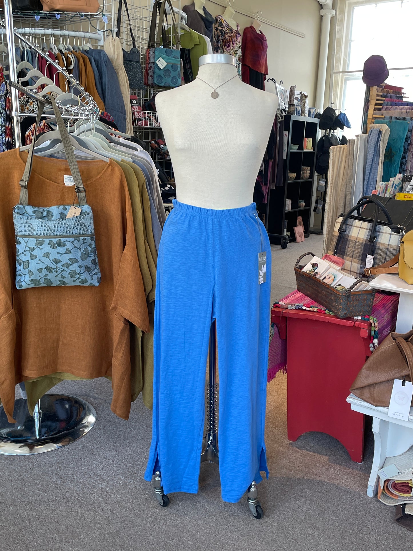 50% off Cotton Knit Flood Pant in River by Habitat Clothing