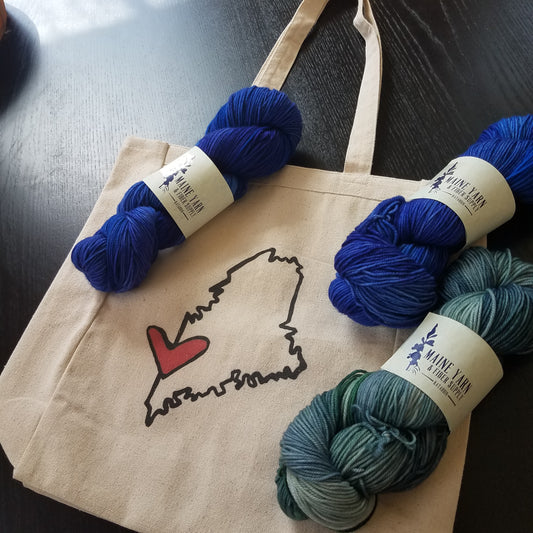 Love Maine Tote Bag by Things Uncommon - Maine Yarn & Fiber Supply