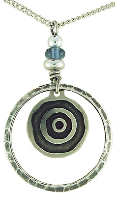 Meditative Circle Earrings & 18in Necklace by Earth Dreams Jewelry