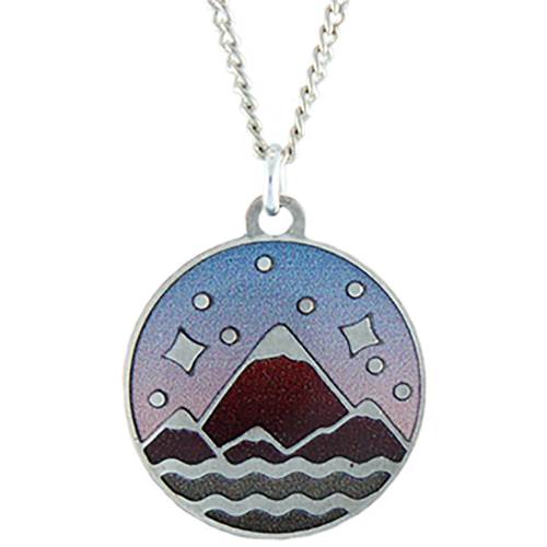 Mountains Majesty (Silver) Earrings and 18in Necklace by Earth Dreams Jewelry