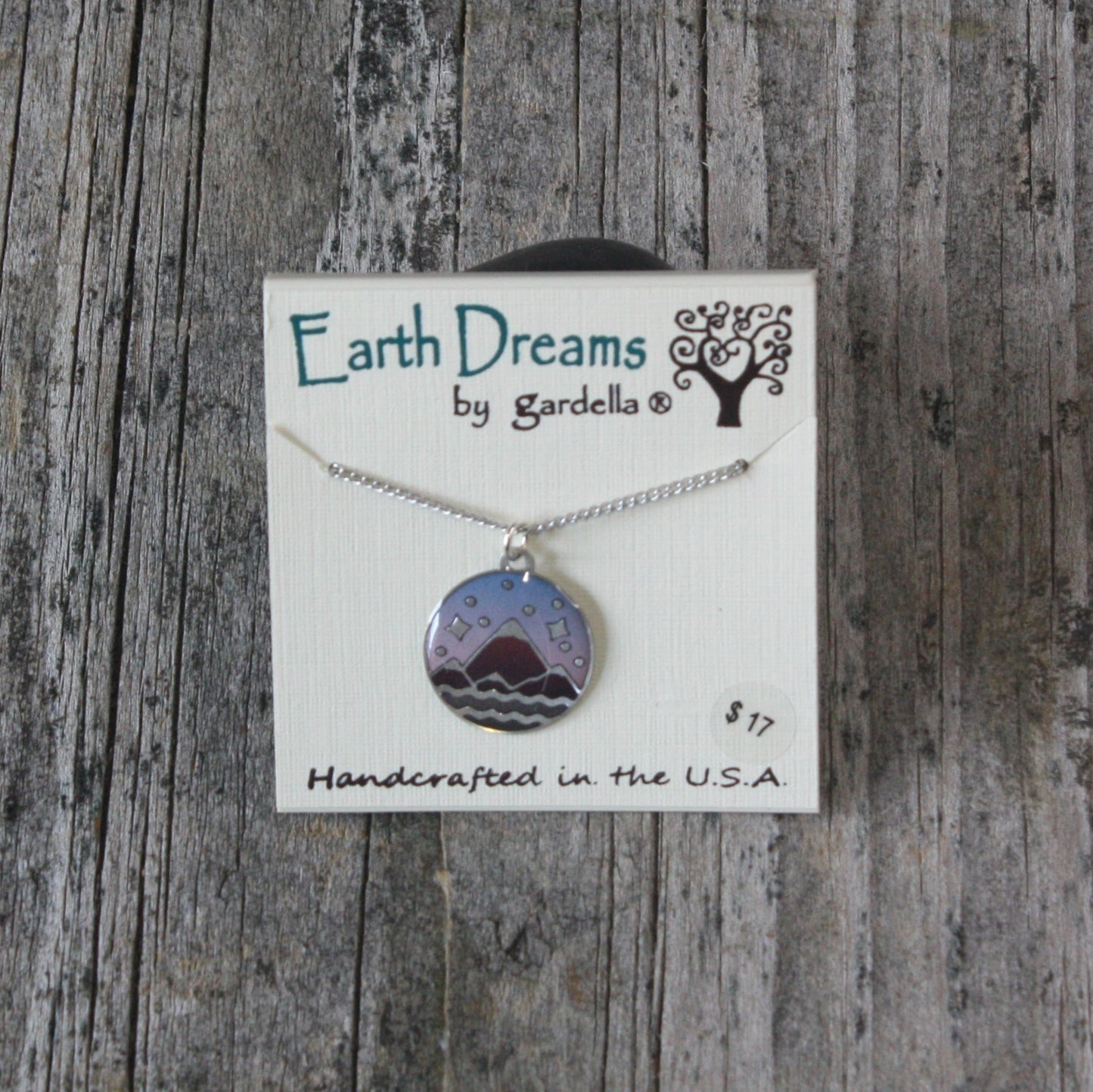 Mountains Majesty (Silver) Earrings and 18in Necklace by Earth Dreams Jewelry