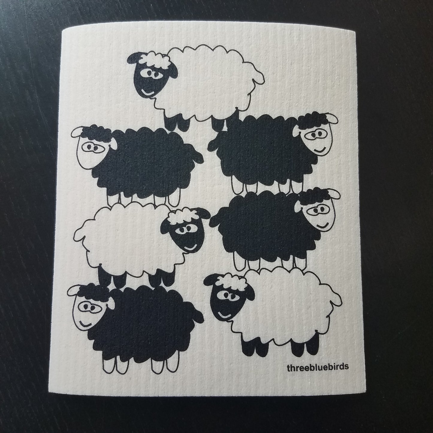 Sheepish - Swedish Dishcloths by Three Blue Birds