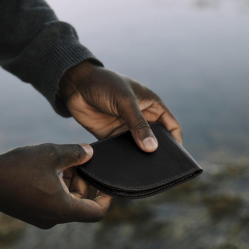 Black Buckskin Front Pocket Wallet by Rogue Industries