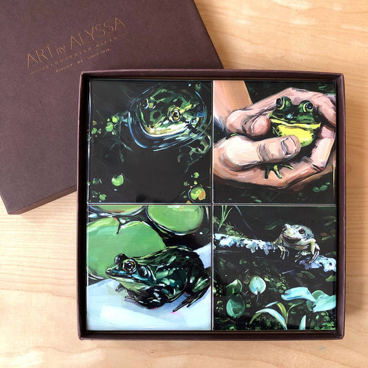 Frog Coaster Set by Art by Alyssa