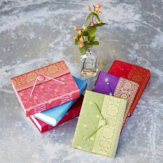 Mini Handmade Sari Journal in 6 colors from Paper High