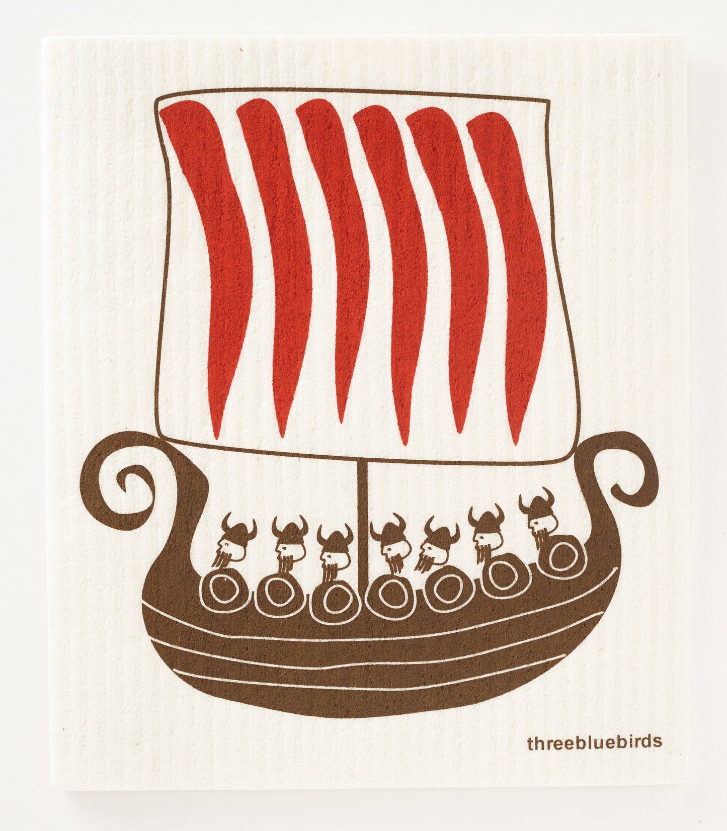 Vikings - Swedish Dishcloths by Three Blue Birds