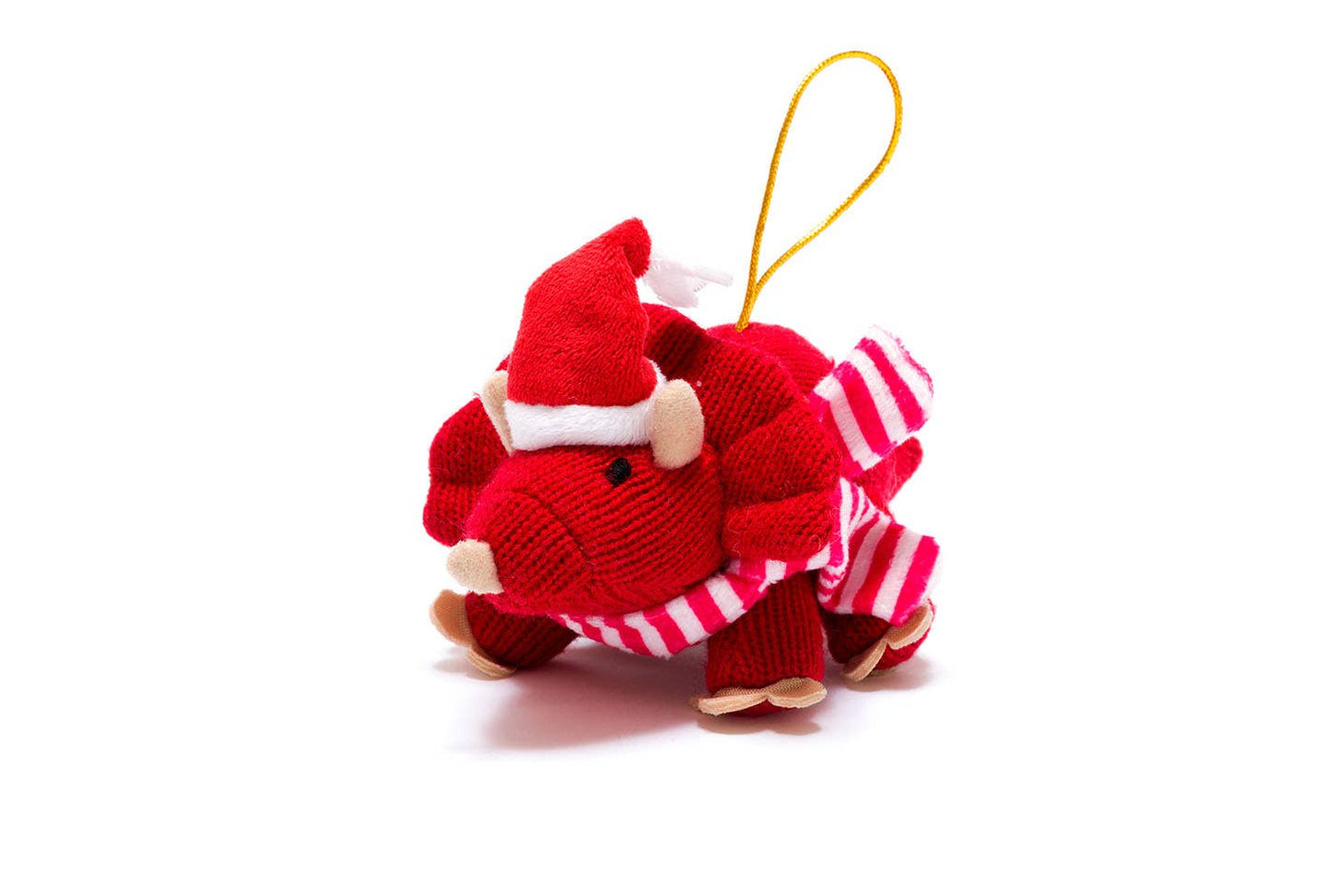 Red Triceratops Ornament from Best Years Ltd