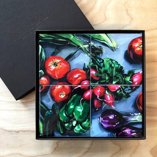 Summer Harvest Coaster Set by Art by Alyssa