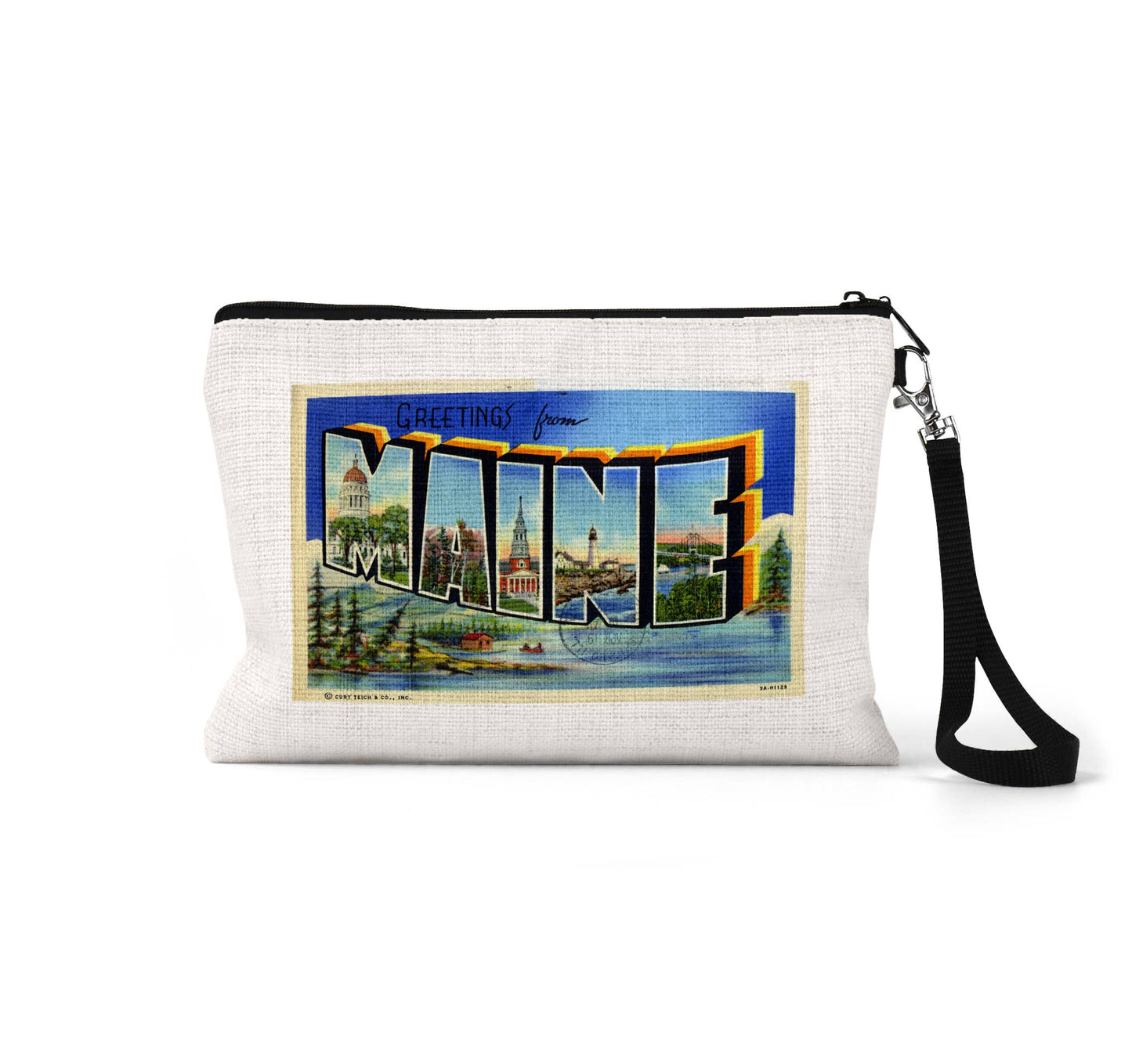 Maine Postcard Wristlet by Daisy Mae Designs