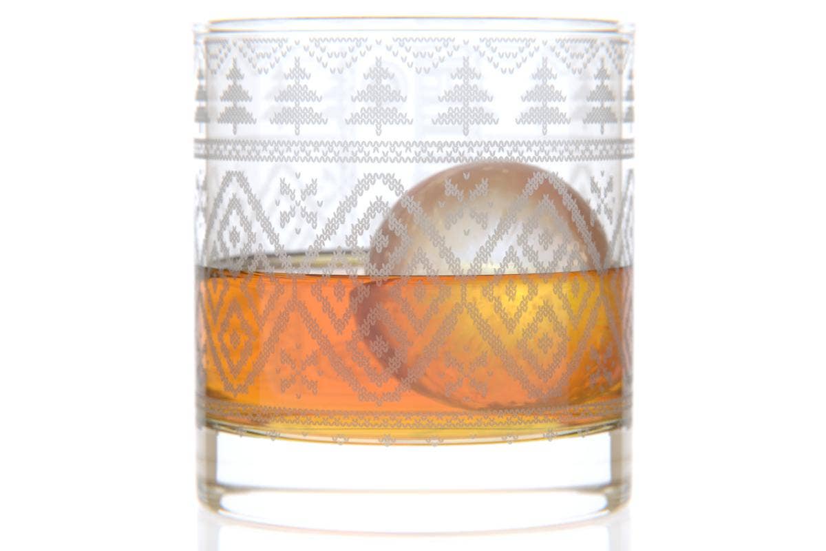 Holiday Sweater Bourbon Glass by Well Told