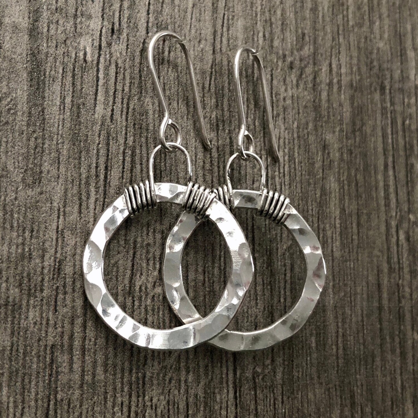 Small Signature Hoop Earrings by Cullen Jewelry Design