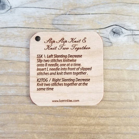 SSK and K2tog Instructions (Mix and Match Mini Tools) by Katrinkles