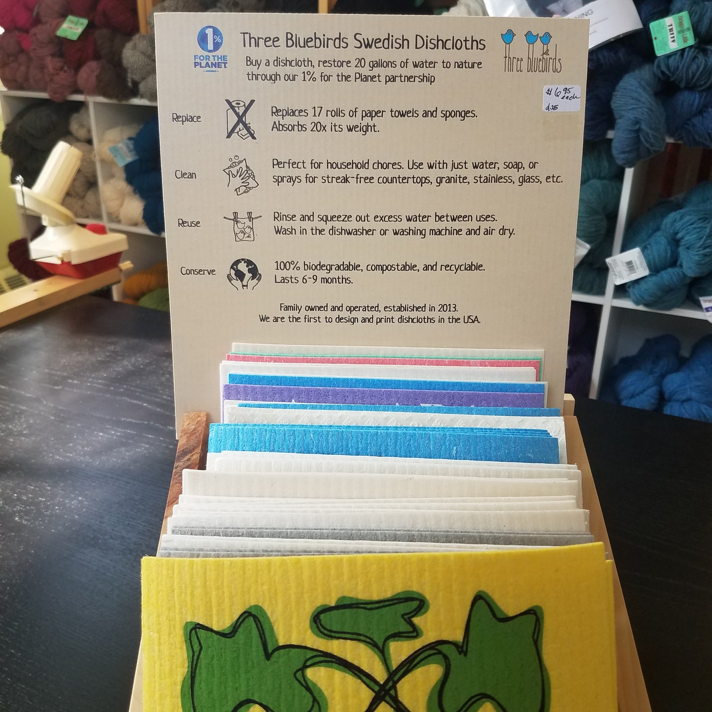 Sheepish - Swedish Dishcloths by Three Blue Birds