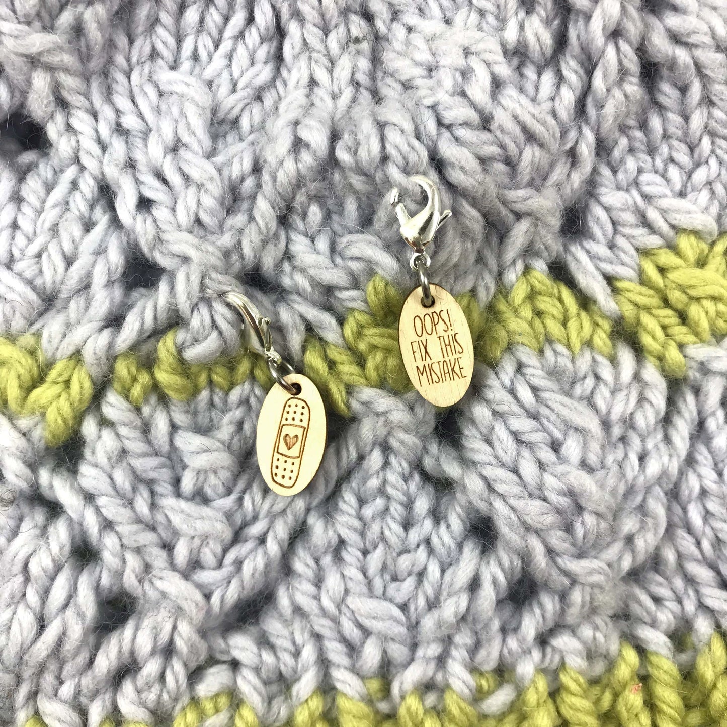 Mistake Stitch Markers by Katrinkles - Maine Yarn & Fiber Supply