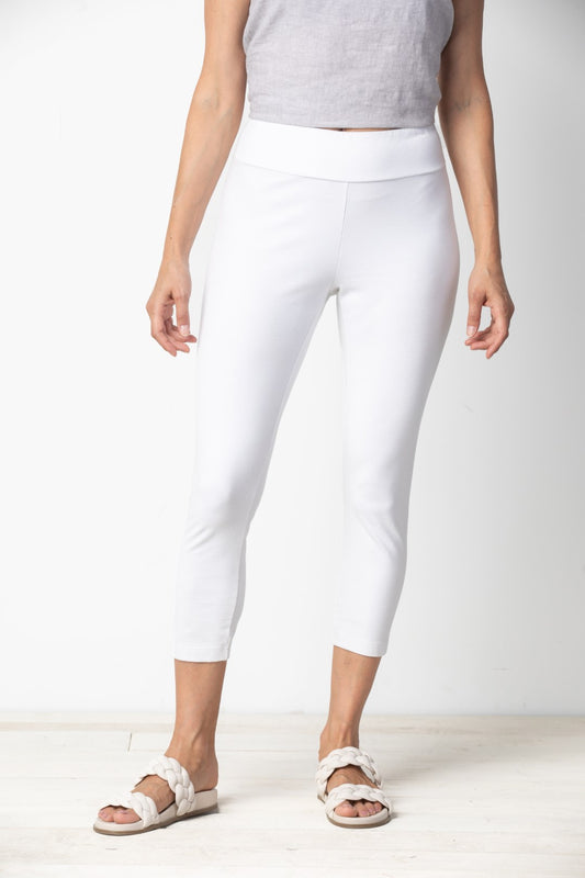 White Denim Crop Pant by Habitat Clothing