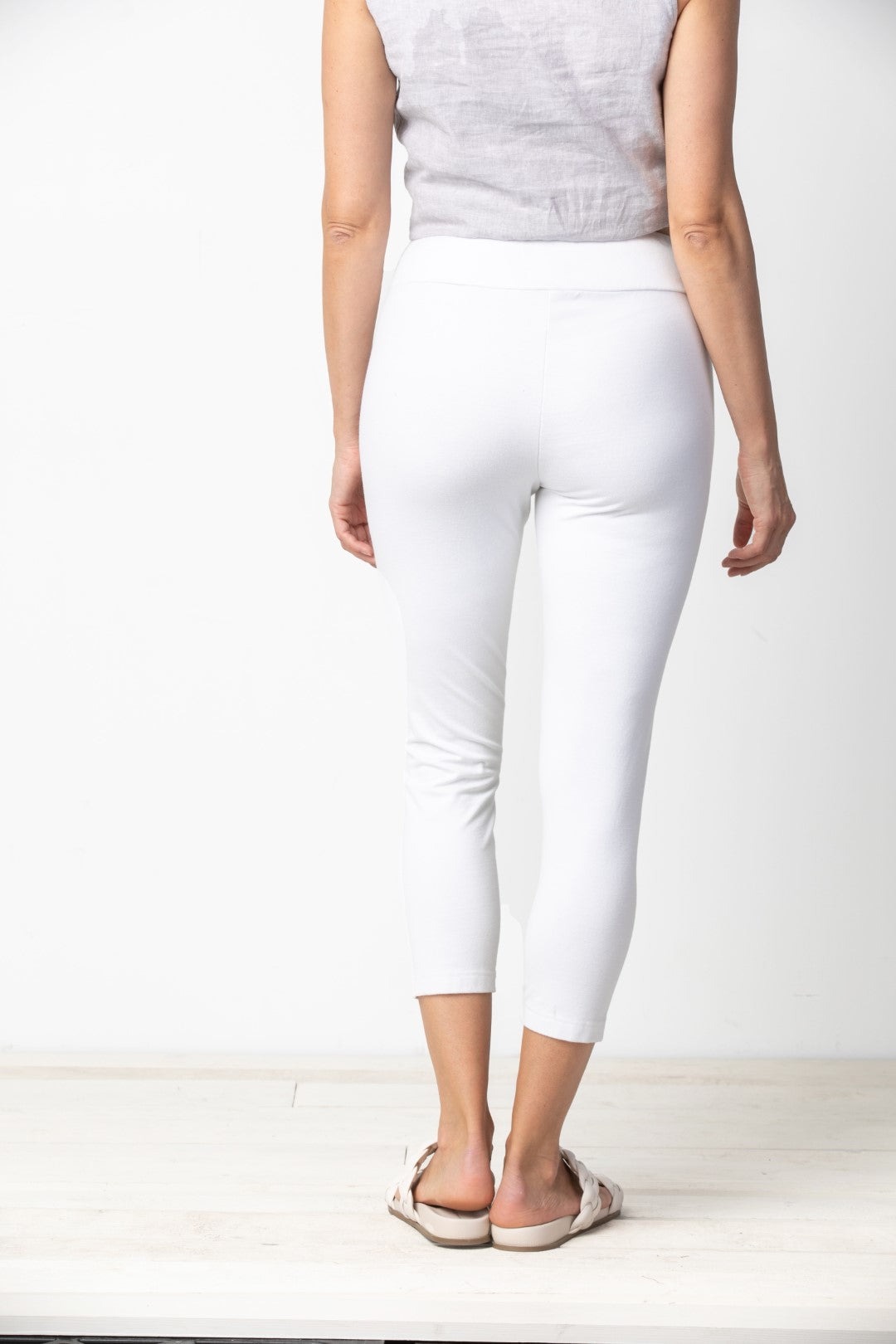 White Denim Crop Pant by Habitat Clothing