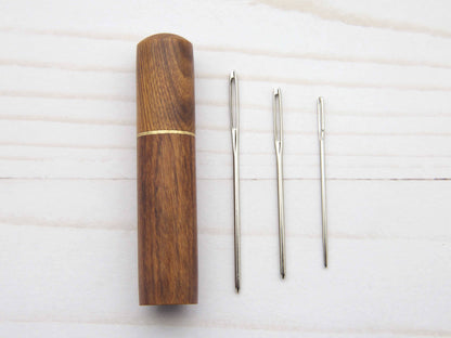 Wooden Darning Needle Storage Cases from Fox & Pine Stitches