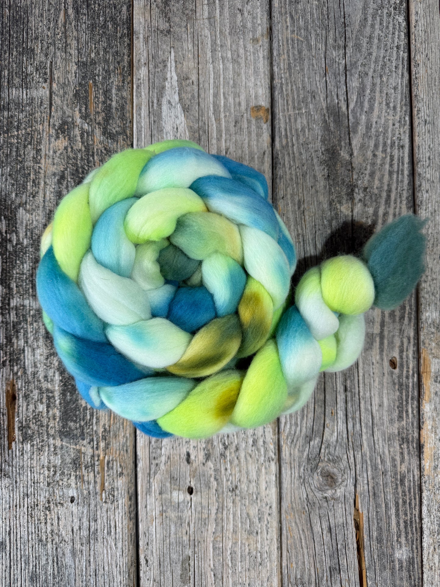 Hand Dyed by Bristol Ivy Merino Top Braid ~6oz