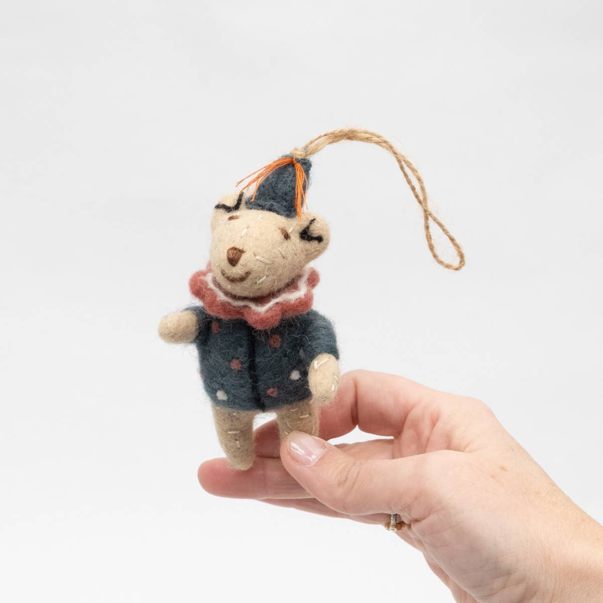 Circus Bear Ornament by The Winding Road - Maine Yarn & Fiber Supply