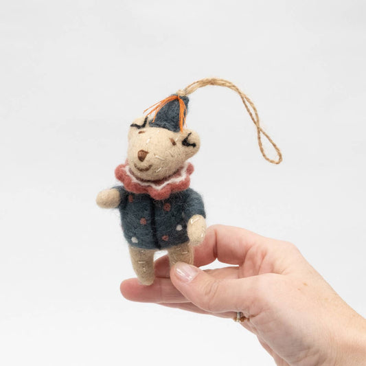 Circus Bear Ornament by The Winding Road - Maine Yarn & Fiber Supply