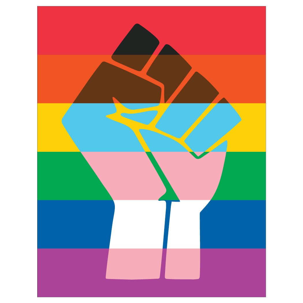 LGBTQ Bear Black Power Diversity Flag Magnet by Fridgedoor