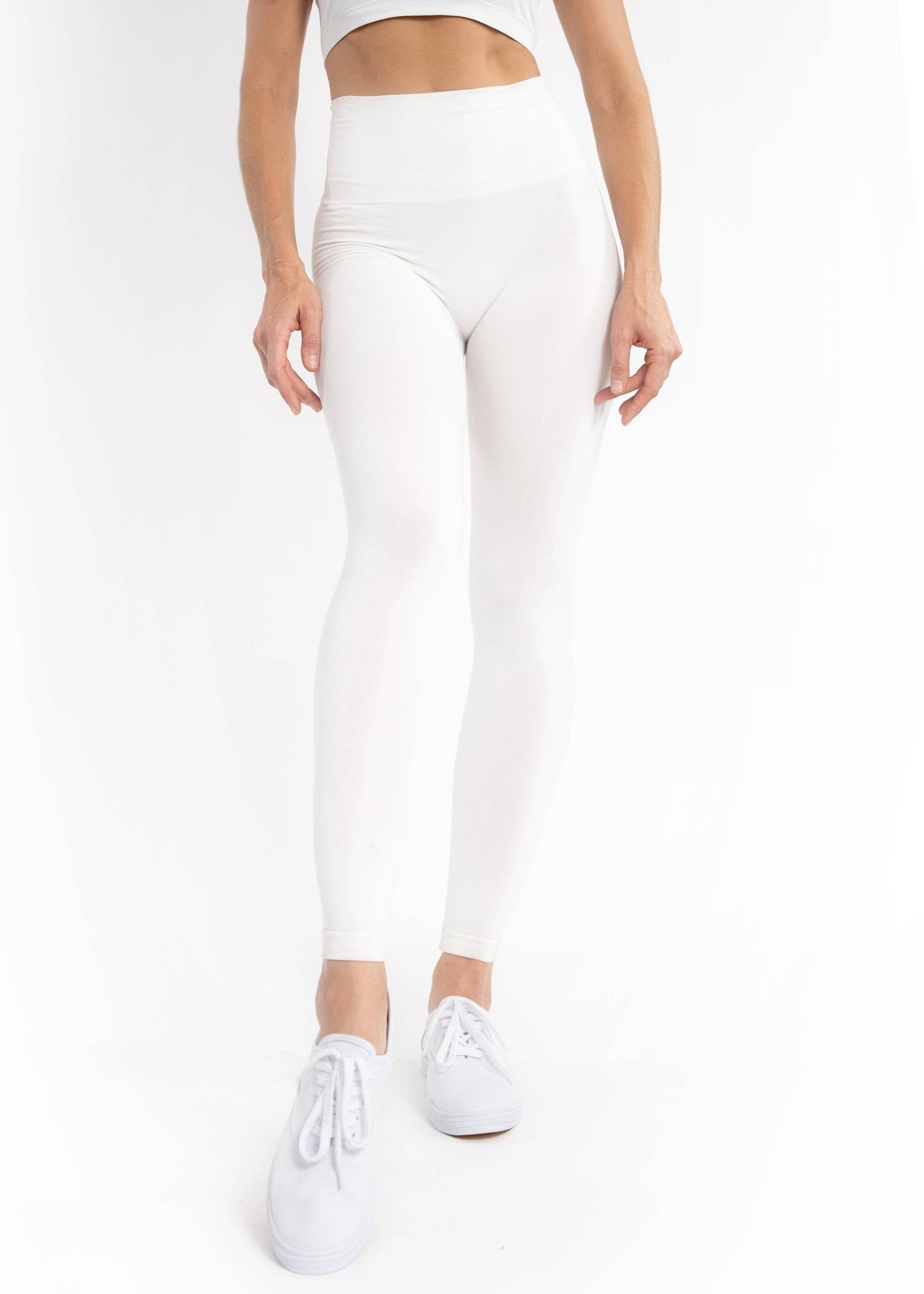 High-Waist Full Length Leggings by Elietian