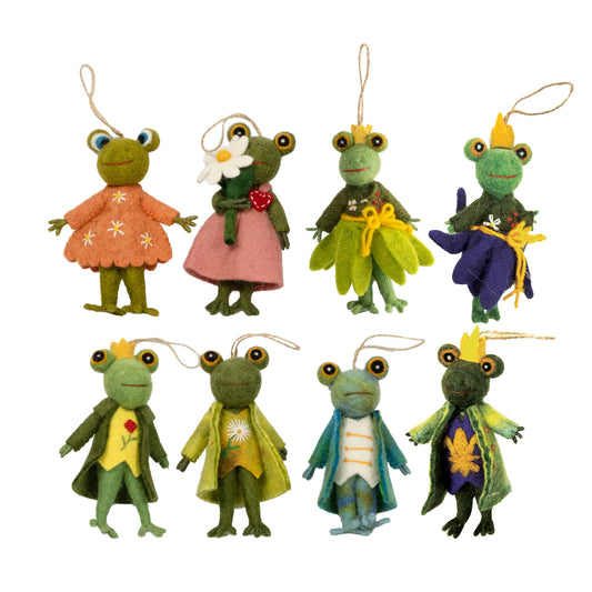 Dapper Frog Ornament by The Winding Road - Maine Yarn & Fiber Supply