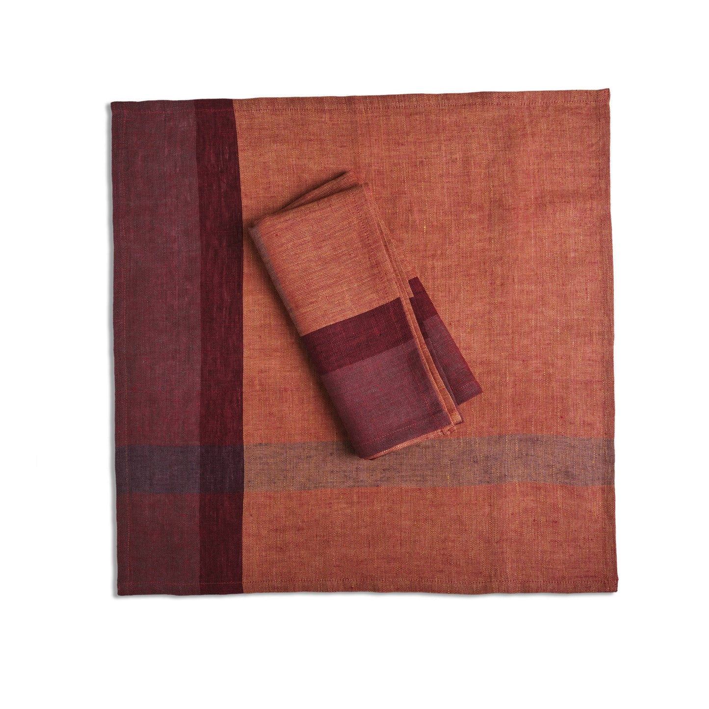 ROSE WINE Handwoven Flax Linen Napkins (set of 2) from Sustainable Threads
