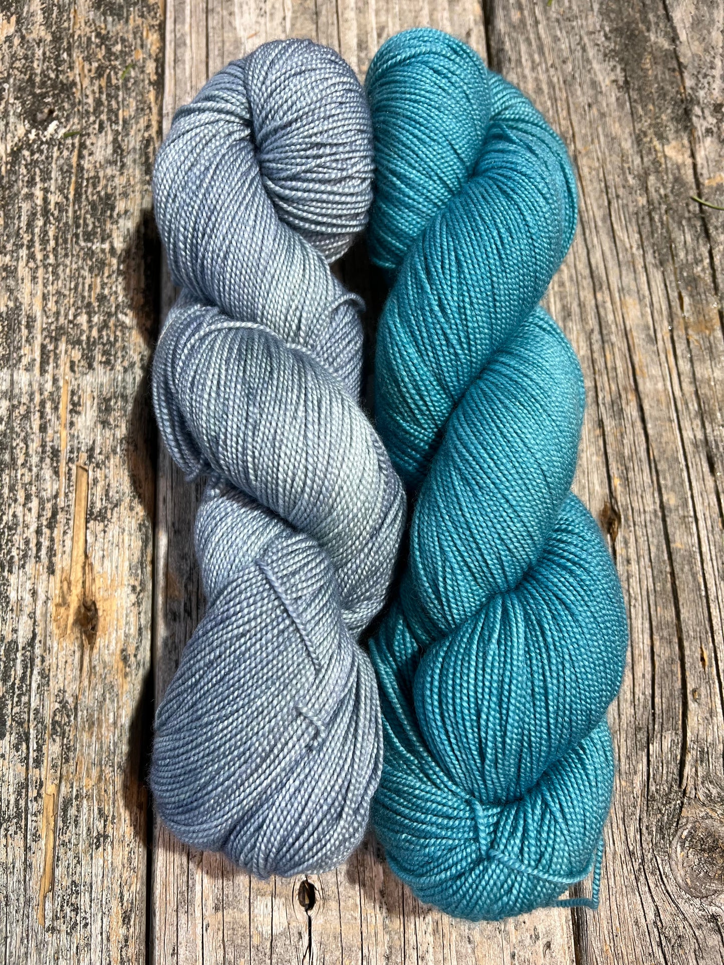 Eastport: Teally Teal + Echo Lake - Right Stuff Shawl Kit