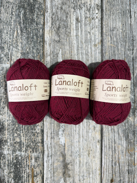 Lanaloft Sport: Chokecherry by Brown Sheep Company