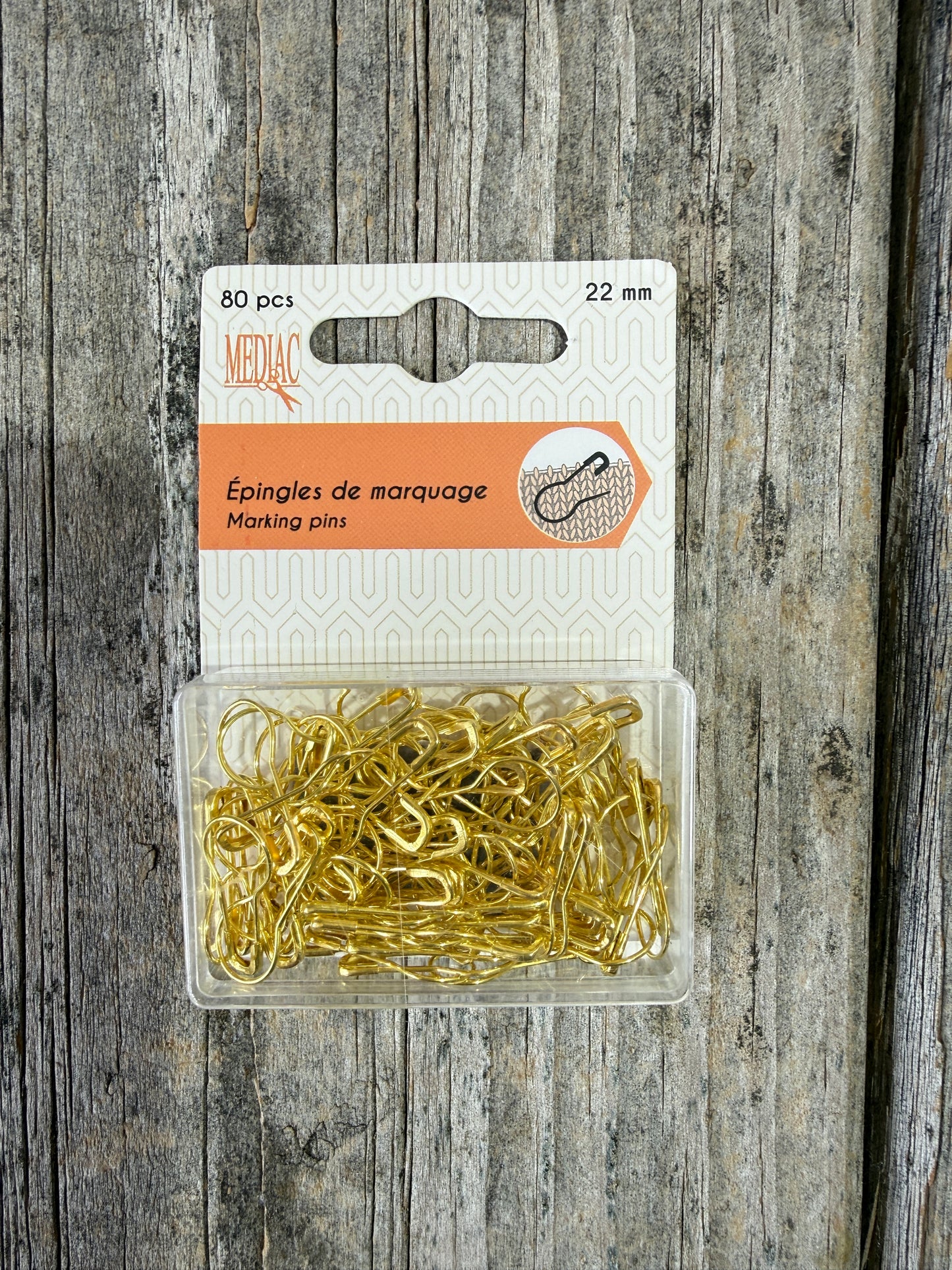 Locking (Light Bulb) Stitch Markers Gold - Notions - Maine Yarn & Fiber Supply