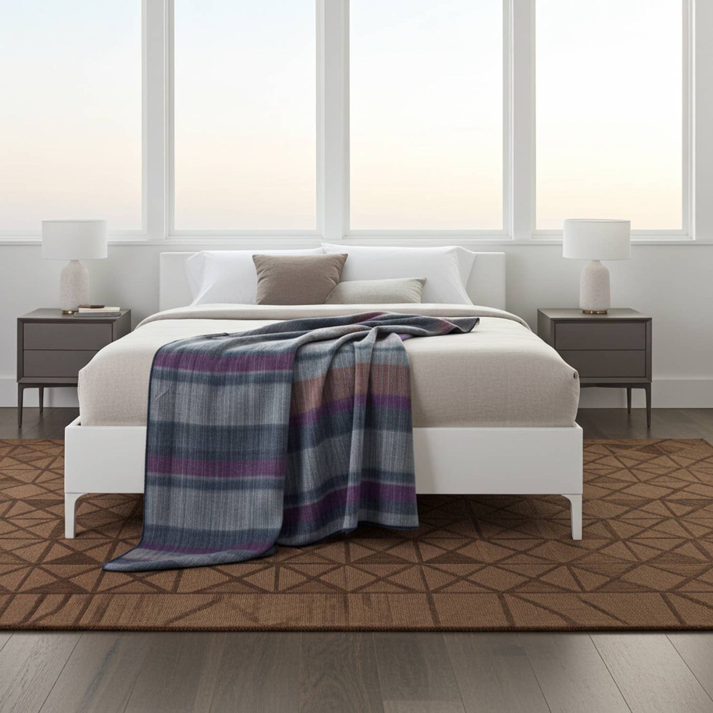 Alpaca Throw in Patchwork from Shupaca Alpaca