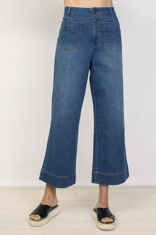 The Perfect Crop Jean in Denim by Habitat Clothing