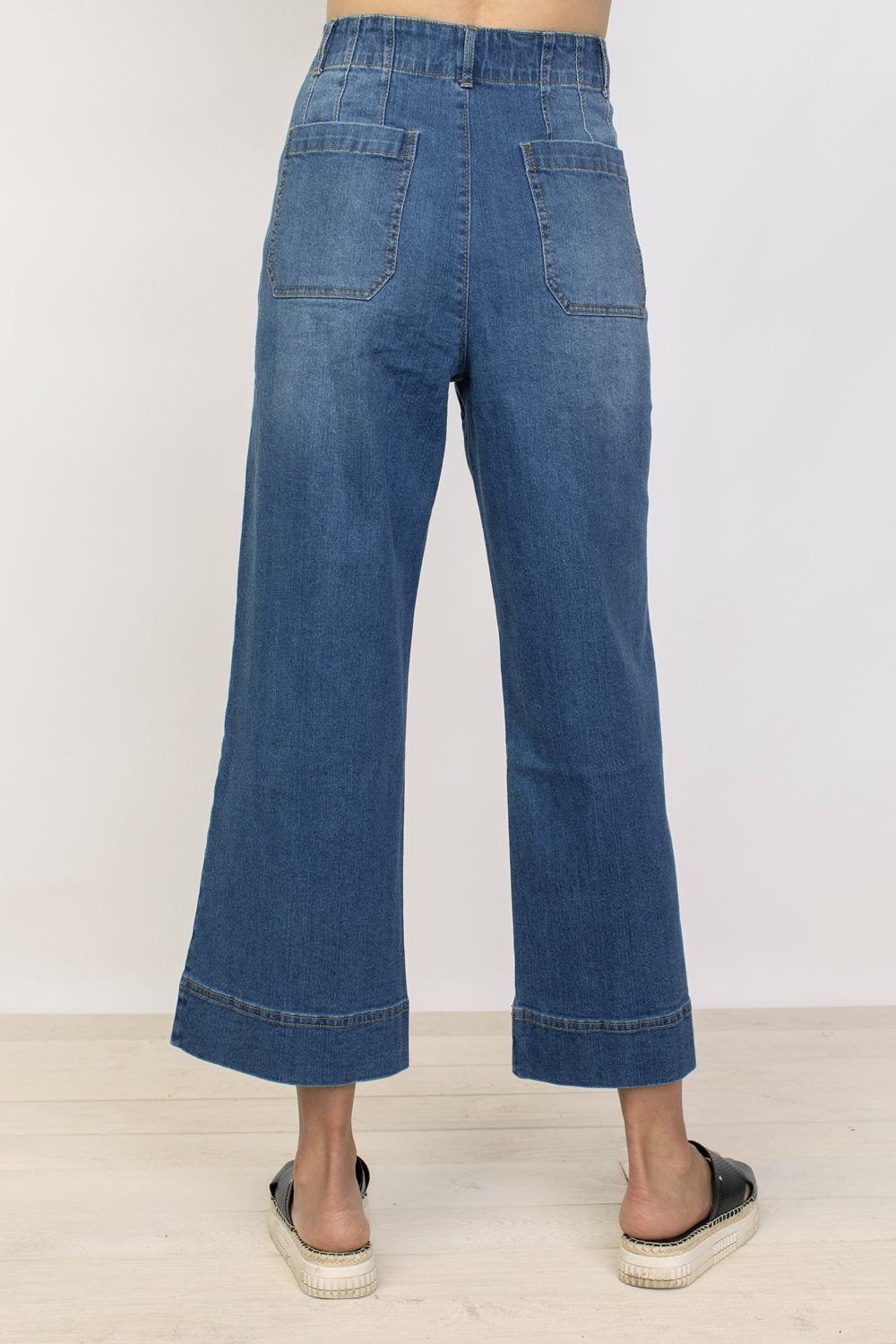 The Perfect Crop Jean in Denim by Habitat Clothing