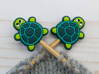 Green Turtle Stitch Stoppers from Fox & Pine Stitches