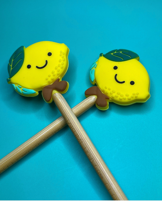 Kawaii Lemon Buddy Stitch Stoppers by Comma Craft Co - Maine Yarn & Fiber Supply