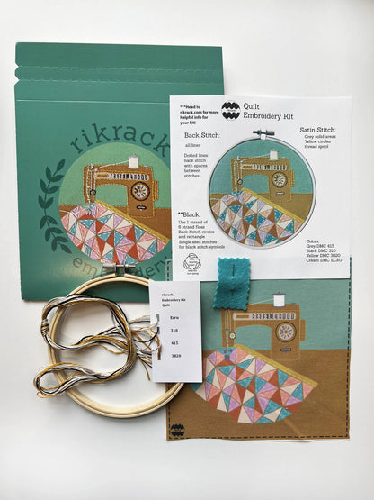 Quilt Embroidery Kit by Rikrack