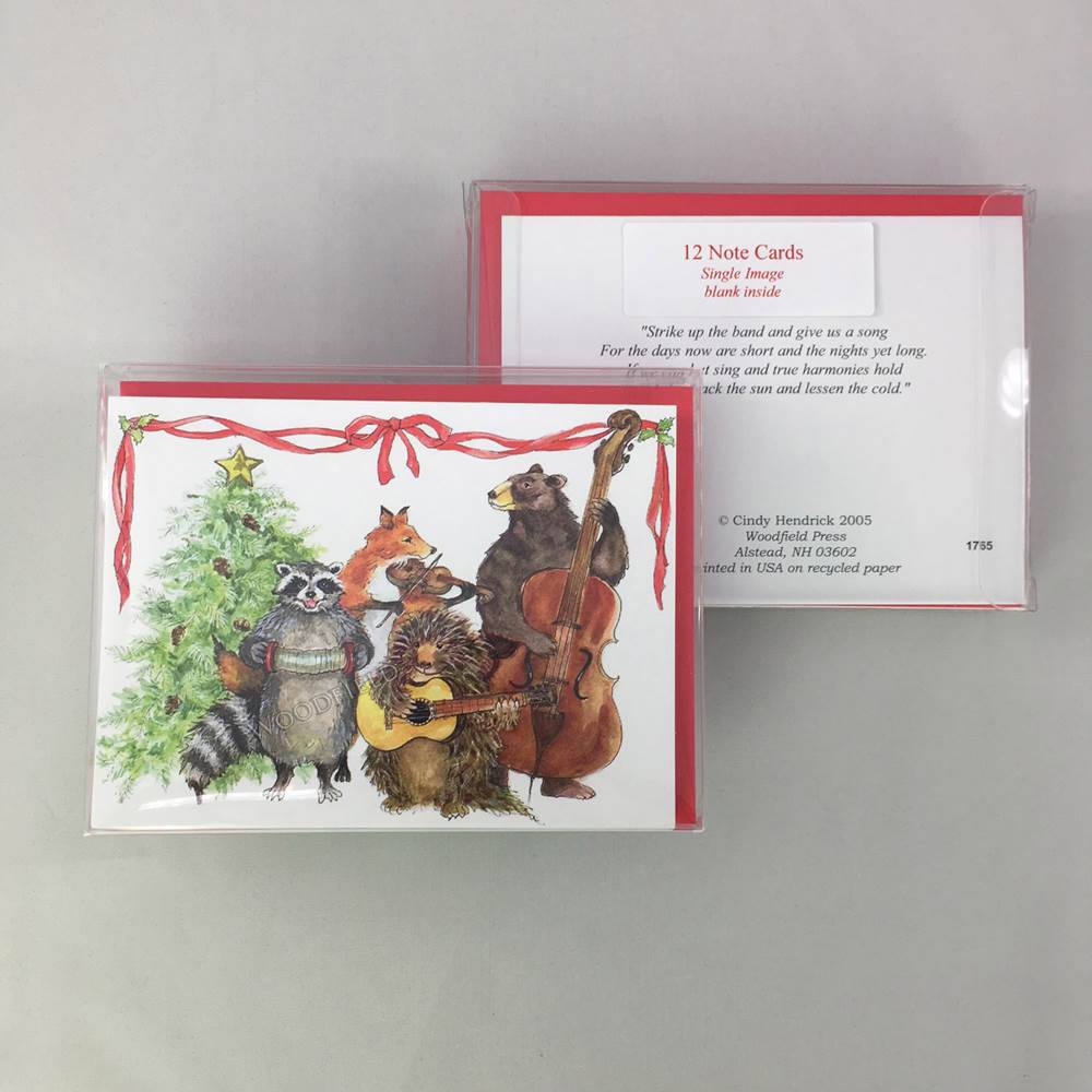 Christmas Band - Boxed Set of 12 Greeting Cards by Woodfield Press