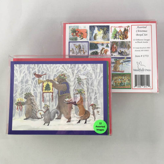 Assorted Christmas - Boxed Set of 12 Greeting Cards by Woodfield Press