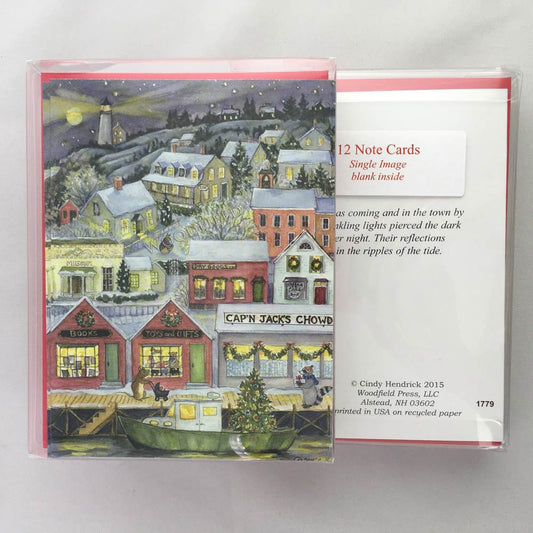 Seaport - Boxed Set of 12 Greeting Cards by Woodfield Press