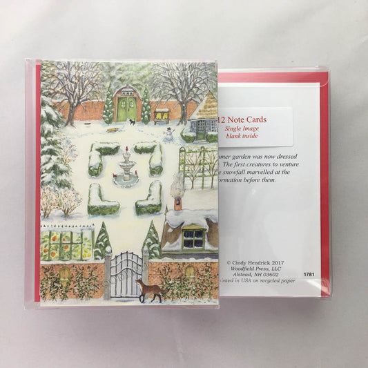 Winter Garden - Boxed Set of 12 Greeting Cards by Woodfield Press