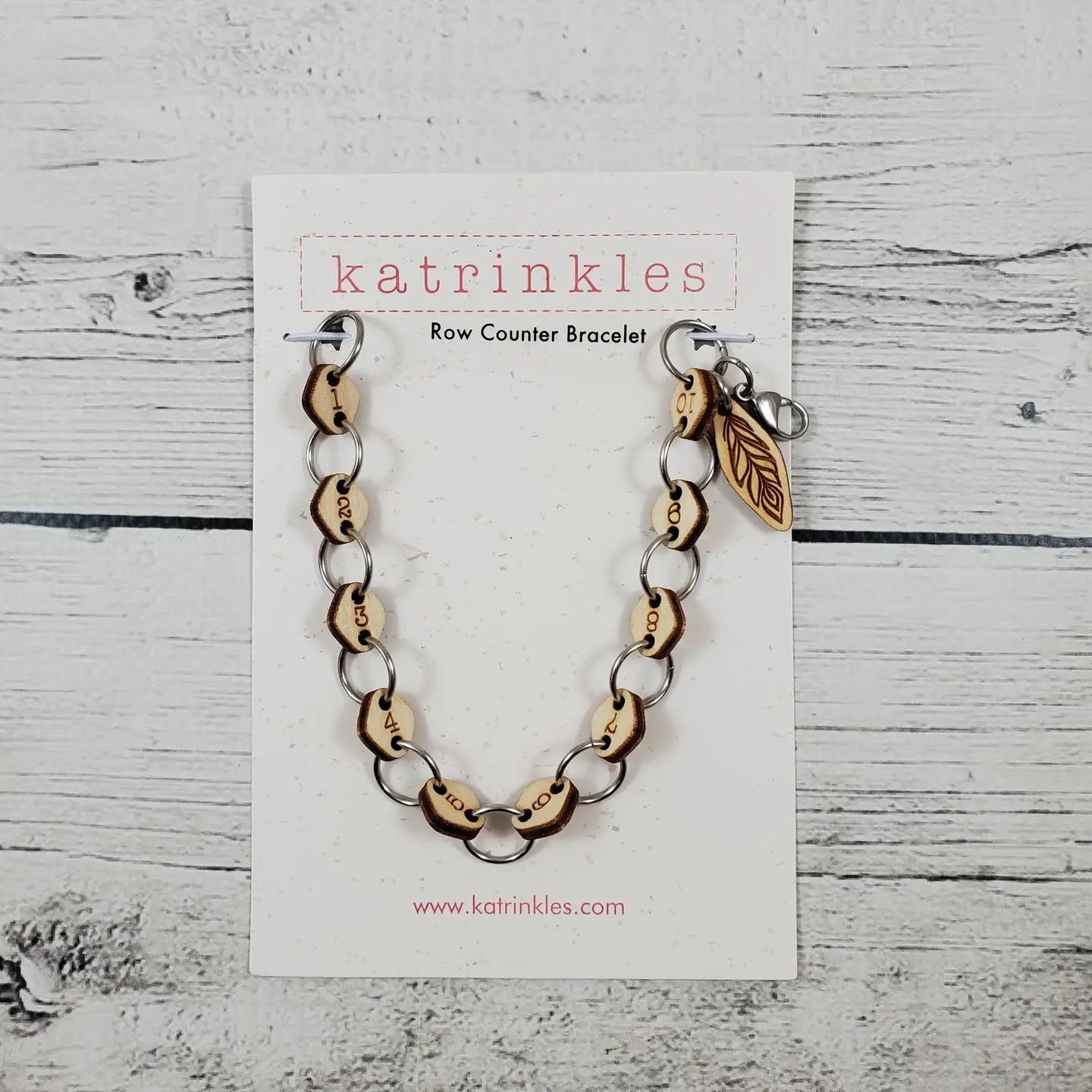 Row Counter Bracelet by Katrinkles - Maine Yarn & Fiber Supply