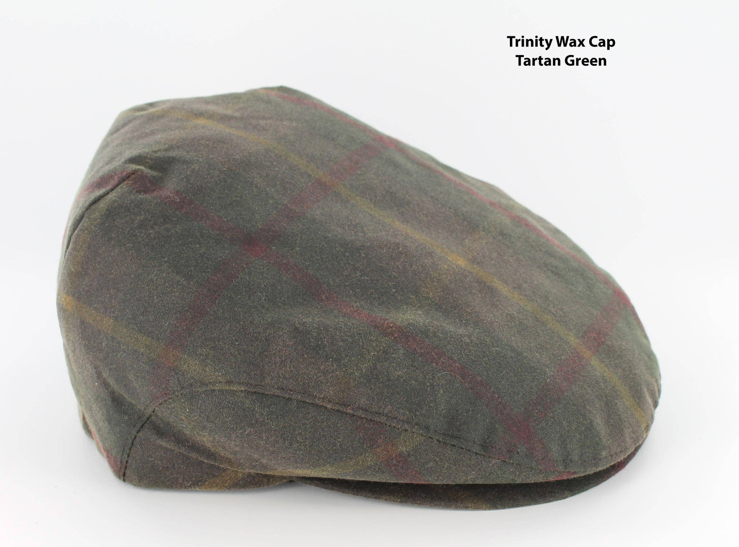 Trinity Wax Cap Tartan Green from Mucros Weavers