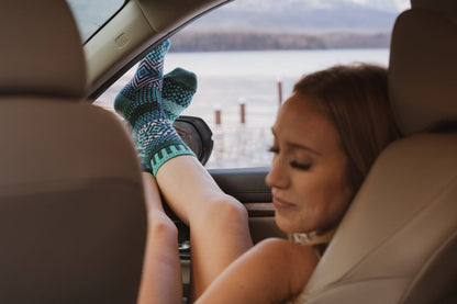 Evergreen Cotton Crew Socks by Solmate Socks