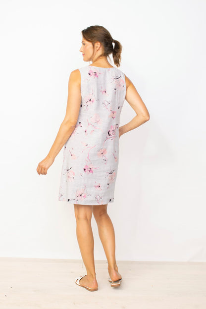 Easy Linen Parisian Floral Pocket Dress by Habitat Clothing