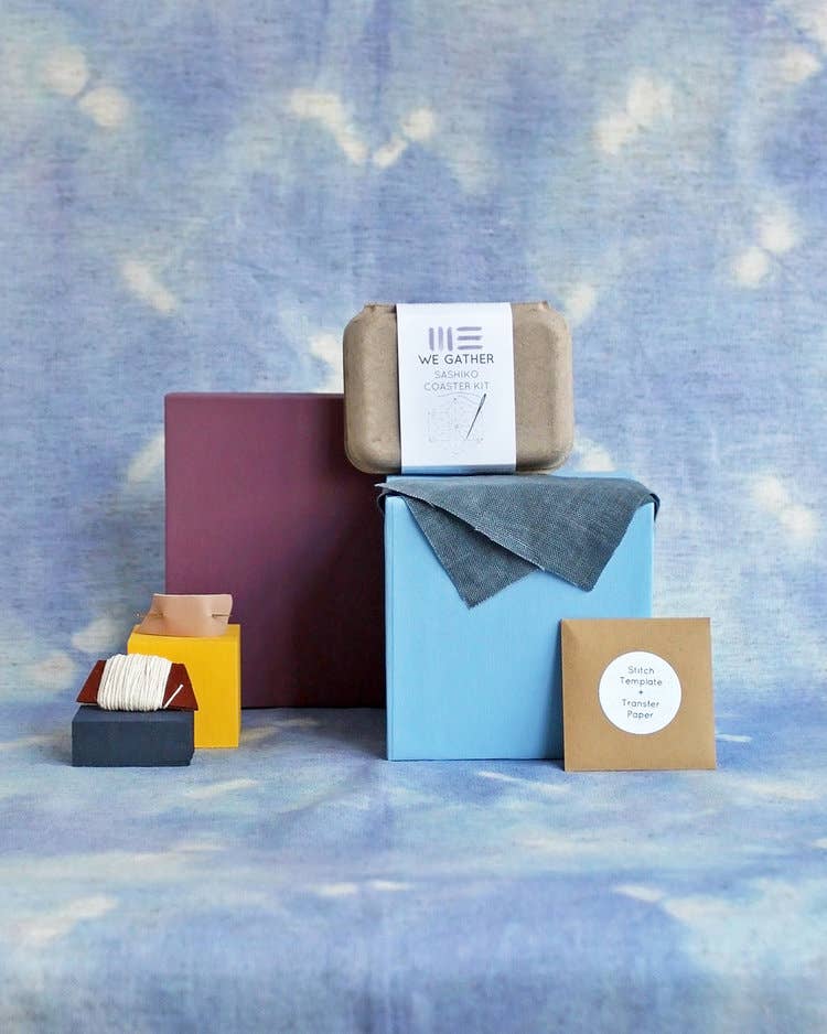 Sashiko Coaster Kit by WE GATHER