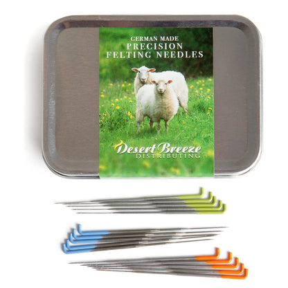 Complete Felting Needles Set with Tin from Desert Breeze Distributing